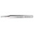 Toolcraft TO-5861040 Precision Tweezers Stainless Steel Flat/Rounded Tips