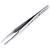 Toolcraft TO-5861040 Precision Tweezers Stainless Steel Flat/Rounded Tips