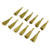 Toolcraft TO-5864076 Replacement Brush for Fibre Eraser Brass 4mm 12 Pack