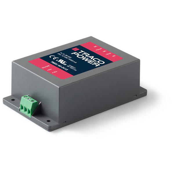 TracoPower TMDC 60-2412 DC/DC Converter 24V DC to 12V DC 5A 60W 1 ...