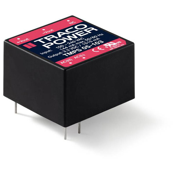 TracoPower TMPS 05-112 Miniature 12V 0.41A 5W AC/DC PSU High Effic...