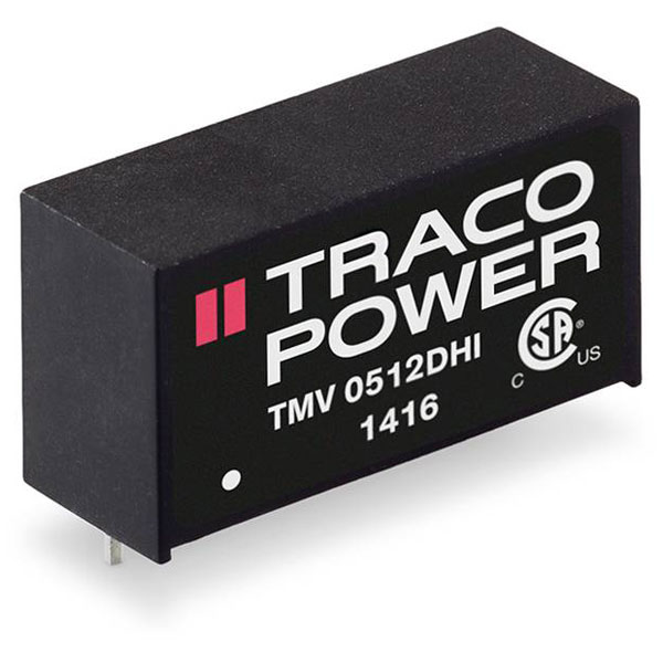 TracoPower TMV 1215SHI DC/DC Converter 12VDC/15VDC 66mA 1W SIL7 Un...