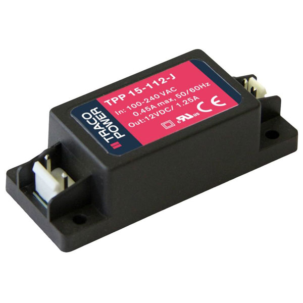TracoPower TPP 15-105-J SMPSU 5V DC 3A 15W Compact Power Supply