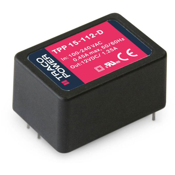 TracoPower TPP 15-115-D SMPSU 15V DC 1A 15W Compact and Reliable