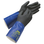 Uvex 6055709 rubiflex S XG35B chemical gloves size 9 NBR coated grip