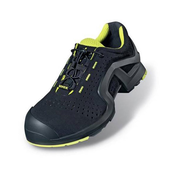uvex 8514239 support esd safety shoes s1p breathable black/blue