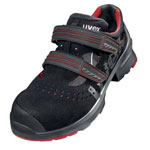 uvex 8536241 uvex 1 esd safety work sandals size 41 red/black sandal