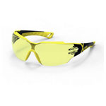 uvex 9198285 Pheos cx2 Safety Glasses UV Protection Black/Yellow