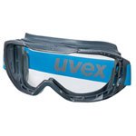 uvex 9320415 megasonic safety goggles grey-blue unlimited view