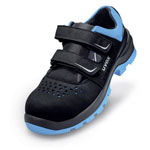 uvex 9553843 Safety Work Sandals S1 Size 43 Black/Blue ESD