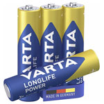 Varta 4903121354 Longlife AAA Batteries 4 pcs 1.5V 1200mAh Alkaline