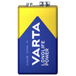 Varta 4922121111 Longlife Power 9V Battery Pack 580mAh 20 pcs