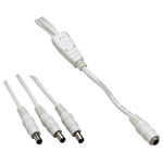 VOLTCRAFT 072981C Low power cable, socket and plug 5.5mm 2.1 mm 0.35 m