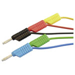 VOLTCRAFT MS 4100S Test lead kit Banana jack 4 mm.00 m Red Black Blue G