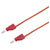 VOLTCRAFT MSB-300 Test lead Banana jack 4 mm 0.75 m Red