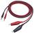 VOLTCRAFT MSL-100 Test lead 4 mm plug .00 m Black Red