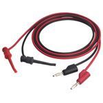 VOLTCRAFT MSL-102 Test lead 4 mm plug .00 m Black Red