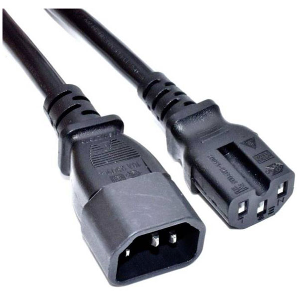 Akyga AK-UP-06 Current Cable [1x IEC C14 plug - 1x IEC C15 plug] 1...