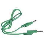VOLTCRAFT Test lead Banana jack 4 mm Banana jack 4 mm.00 m Green