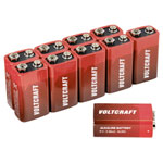 VOLTCRAFT 6LR61 9 V PP3 battery Alkaline 550 mAh 9 V0