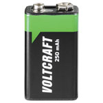 VOLTCRAFT 6LR61 9 V / PP3 battery (rechargeable) NiMH 250 mAh 8.4 V 1 pc(s)