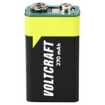 VOLTCRAFT 6LR61 9 V / PP3 battery rechargeable NiMH 270 mAh 8.4 V