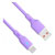 Akyga AK-USB-65 USB cable USB-A plug, USB-C® plug 1 m Violet