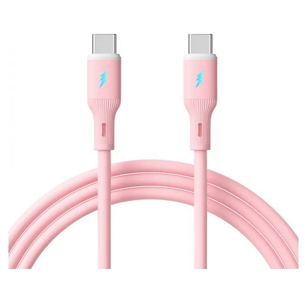 Akyga AK-USB-66 USB cable USB-C® plug, USB-C® plug 1 m Rose