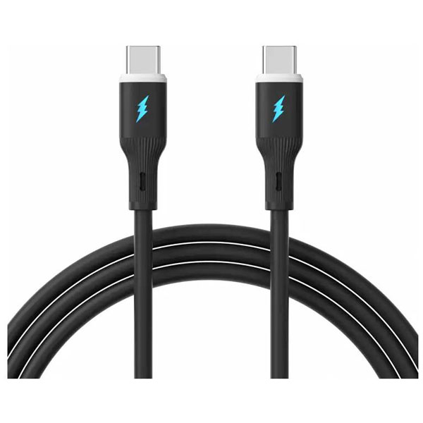 Akyga AK-USB-67 USB cable USB-C® plug, USB-C® plug 1 m Black