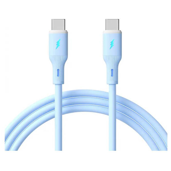 Akyga AK-USB-68 USB cable USB-C® plug, USB-C® plug 1 m Blue
