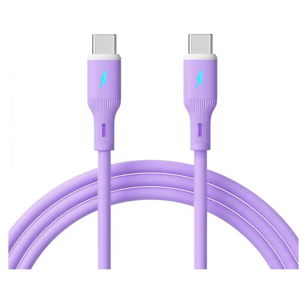 Akyga AK-USB-70 USB cable USB-C® plug, USB-C® plug 1 m Violet