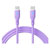 Akyga AK-USB-70 USB cable USB-C® plug, USB-C® plug 1 m Violet
