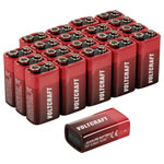 VOLTCRAFT VC16107985 9V PP3 batteryAlkaline ne 550 mAh 20 Pack