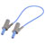 VOLTCRAFT VC8063385 Safety test lead Banana jack 4mm25.00 cm; Blue; MSB-5010 A