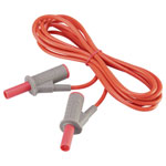VOLTCRAFT VC8063390 Safety test lead Banana jack 4mm2.00 m; Red; MSB-5010 A