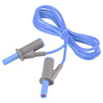 VOLTCRAFT VC8063430 Safety test lead Banana jack 4mm1.50 m; Blue; MSB-5010 A