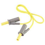 VOLTCRAFT VC8063450 Safety test lead Banana jack 4mm0.50 m; Yellow; MSB-5010 A