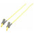 VOLTCRAFT VC8063460 Safety test lead Banana jack 4mm1.00 m; Yellow; MSB-5010 A