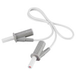 VOLTCRAFT VC8063485 Safety test lead Banana jack 4mm0.50 m; White; MSB-5010 A