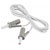 VOLTCRAFT VC8063490 Safety test lead Banana jack 4mm2.00 m; White; MSB-5010 A