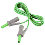 VOLTCRAFT VC8063520 Safety test lead Banana jack 4mm1.50 m; Green; MSB-5010 A