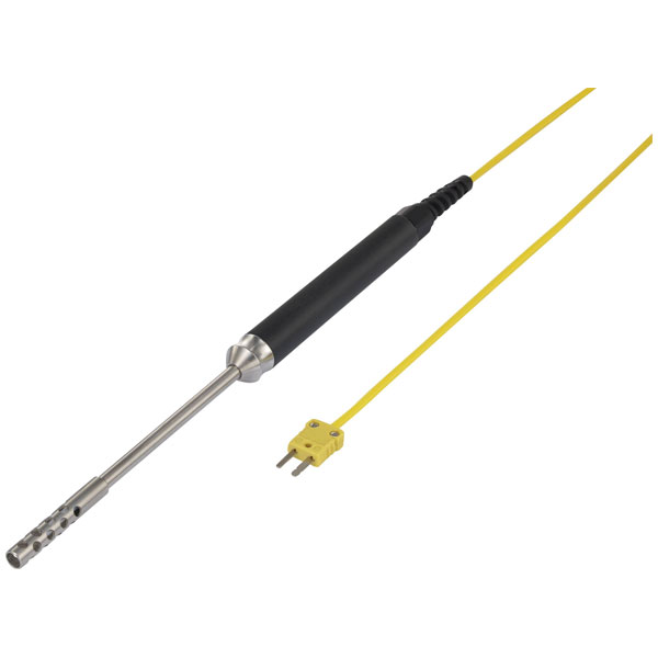 VOLTCRAFT TP-204 Sonda Per Aria Termocoppia Tipo K – Da -100 A 600°C, Cavo 1 Metro