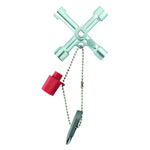 Weidmüller 9918130000 Enclosure key zinc die-cast 72x72mm universal