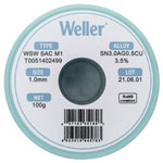 Weller T0051402499 Solder Lead-Free Sn30Ag05Cu 100g 1mm Reel
