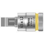 Wera 05003322001 8700 A FL Slotted Screws Zyklop Bit Socket 1/4" 1.2 x 6.5 x28mm
