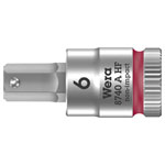 Wera 05003337001 8740 A HF Zyklop Bit Socket - Holding Function 1/4" 6 x 28mm