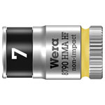 Wera 05003722001 8790 HMA HF Zyklop Socket - 1/4" - Holding Function 7 x 23mm