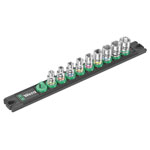 Wera 05005400001 Magnetic Socket Rail A 4 Zyklop Socket Set 1/4" 9 pieces