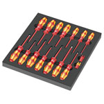Wera 05150102001 9711 Foam Insert VDE Screwdriver Set 1 16 pieces