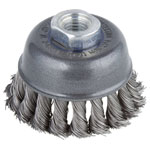 Wolfcraft 2125000 Steel Wire Pot Brush WS M14 Ø75mm 1pc Rugged Design